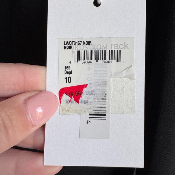 FRAME Contrast-Trim Double-Breasted Blazer Women 10 Black White Wool Sailor gold - Picture 4 of 16